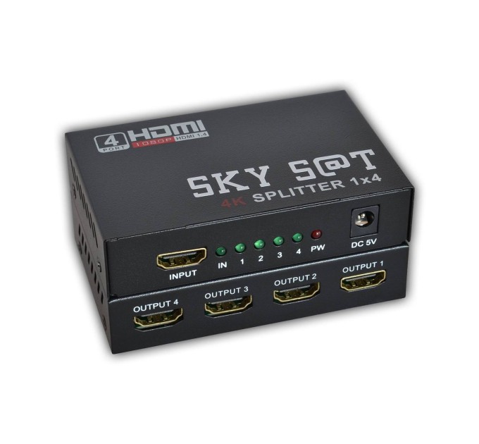 Quad active HDMI splitter SKY SAT PL-1X4 SP