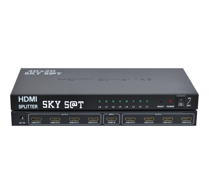 Octo active HDMI splitter SKY SAT PL-1X8 SP