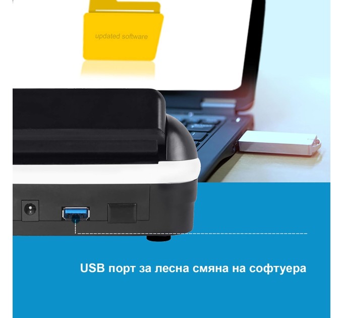 Автоматски детектор за фалшиви EURO, USD, GBP, CHF και TRL SKY SAT AL-136T