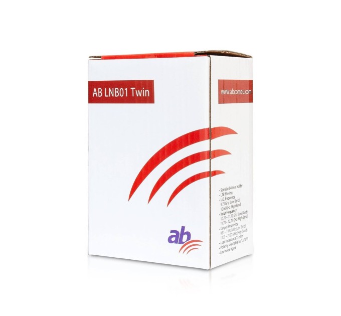 Конвертор с 2 изходa AB LNB 01 RED EDITION TWIN