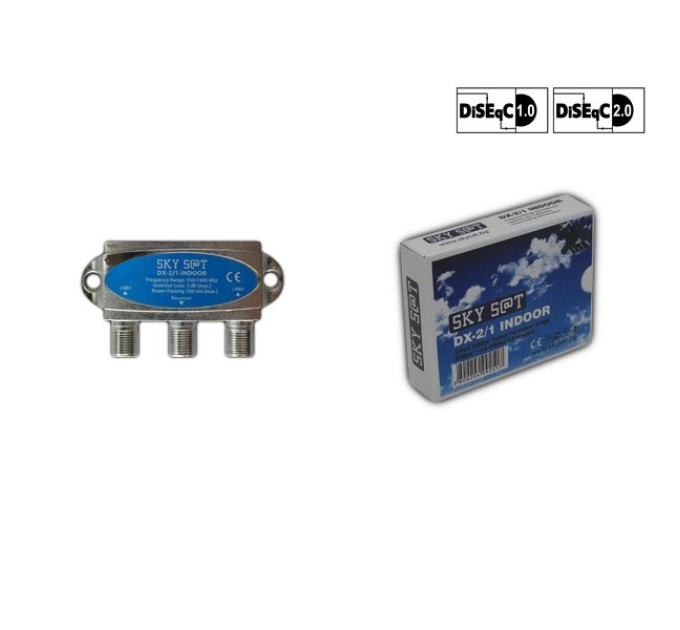 Dual indoor DiSEqC switch SKY SAT DX-2/1