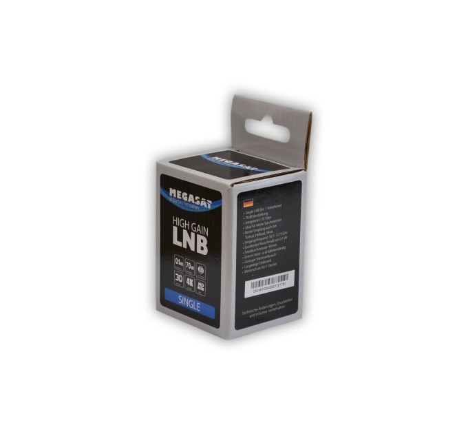 Converter with 1 output MEGASAT HIGH GAIN SINGLE LNB 0.1 dB 70 dB