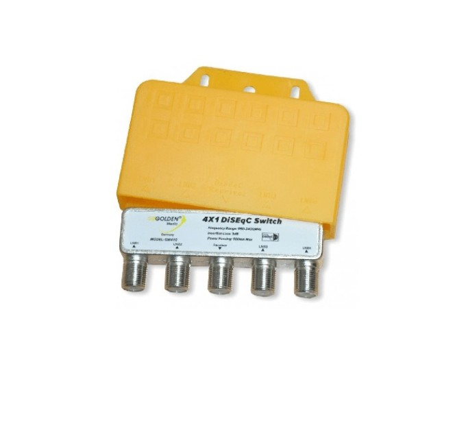 Quadruple outdoor DiSEqC switch GOLDEN MEDIA GM-410
