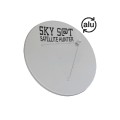 Satellite antenna SKY SAT 155 cm, white, aluminum, parabolic