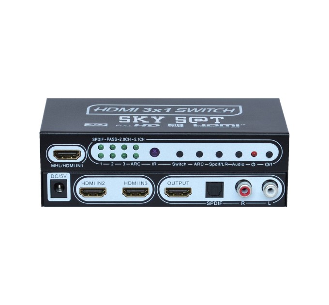 Triple active HDMI switch SKY SAT PL-3X1 SW